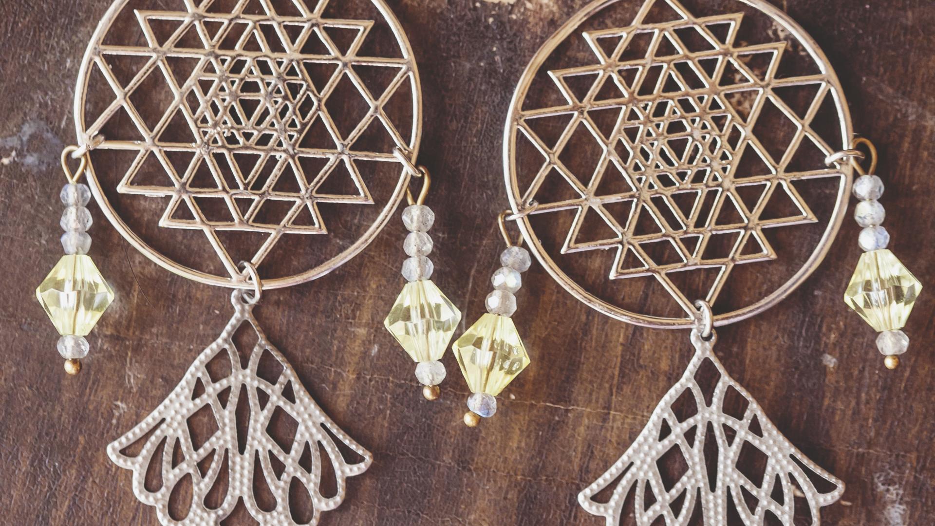 Golden Tree Earrings 